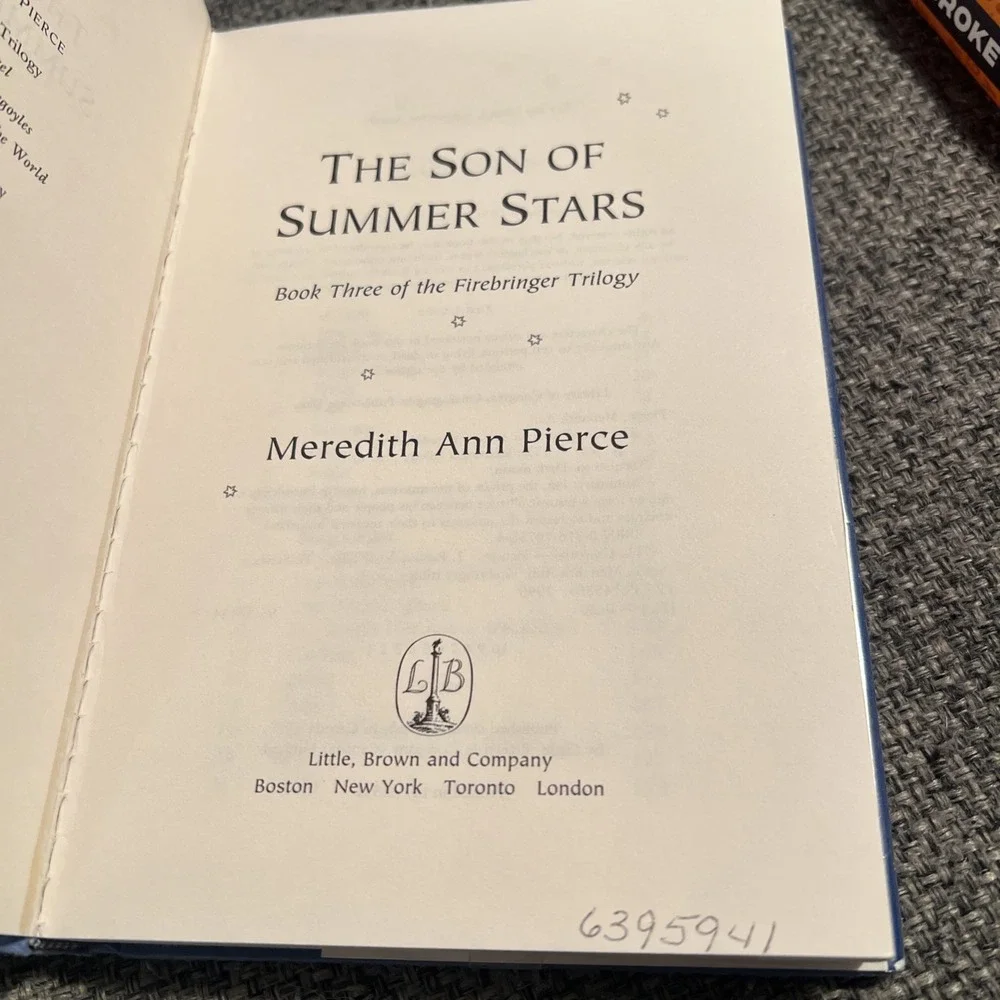 The Son‎ of Summer Stars Hardcover Meredith A. Pierce
